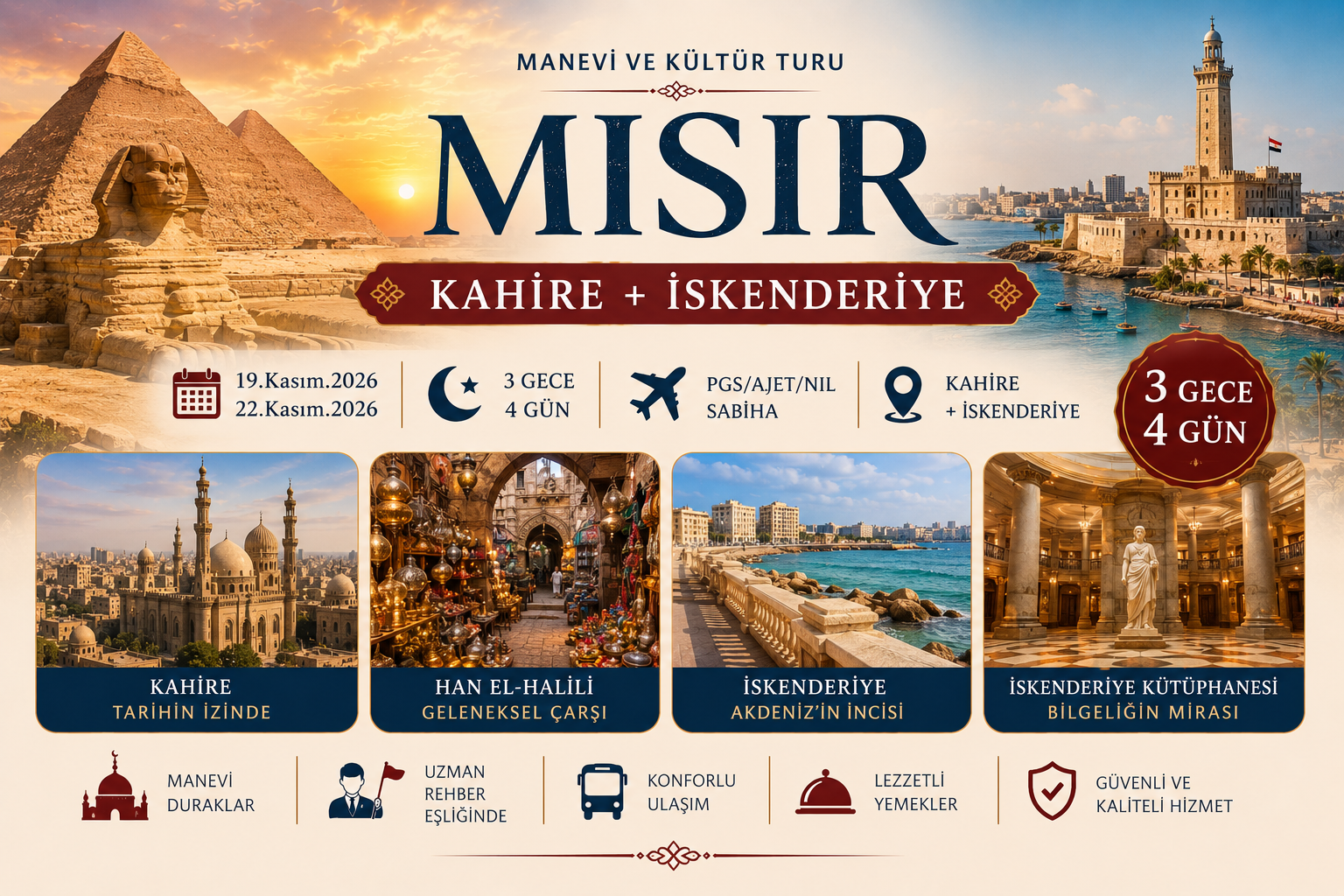 19 Kasım 2026 Mısır Turu